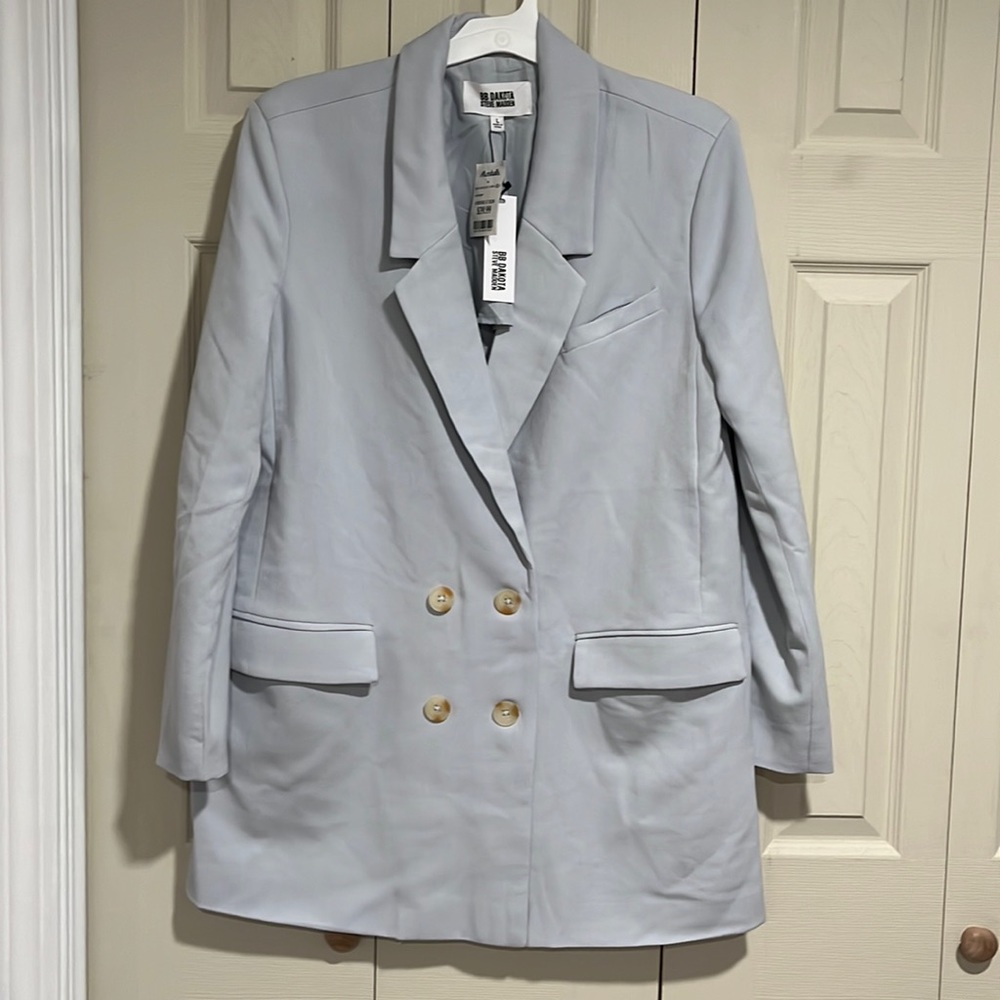 Light blue blazer. New with tags